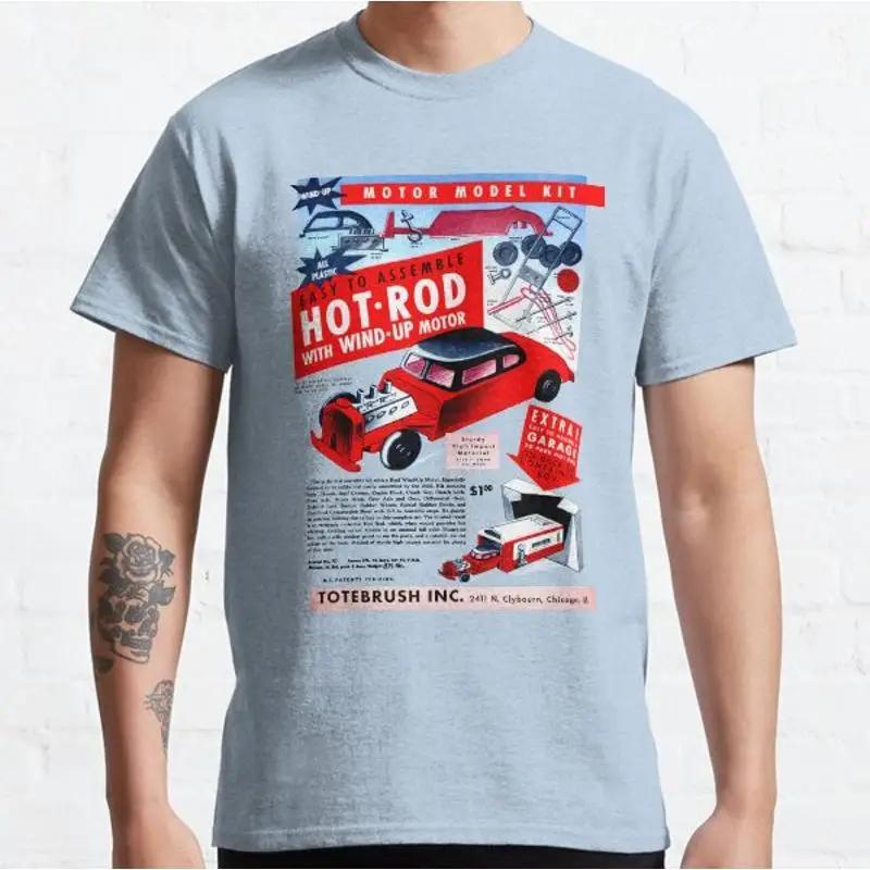 Hot Rod Model Kit Advert Classic T Shir T shirt S разноцветный
