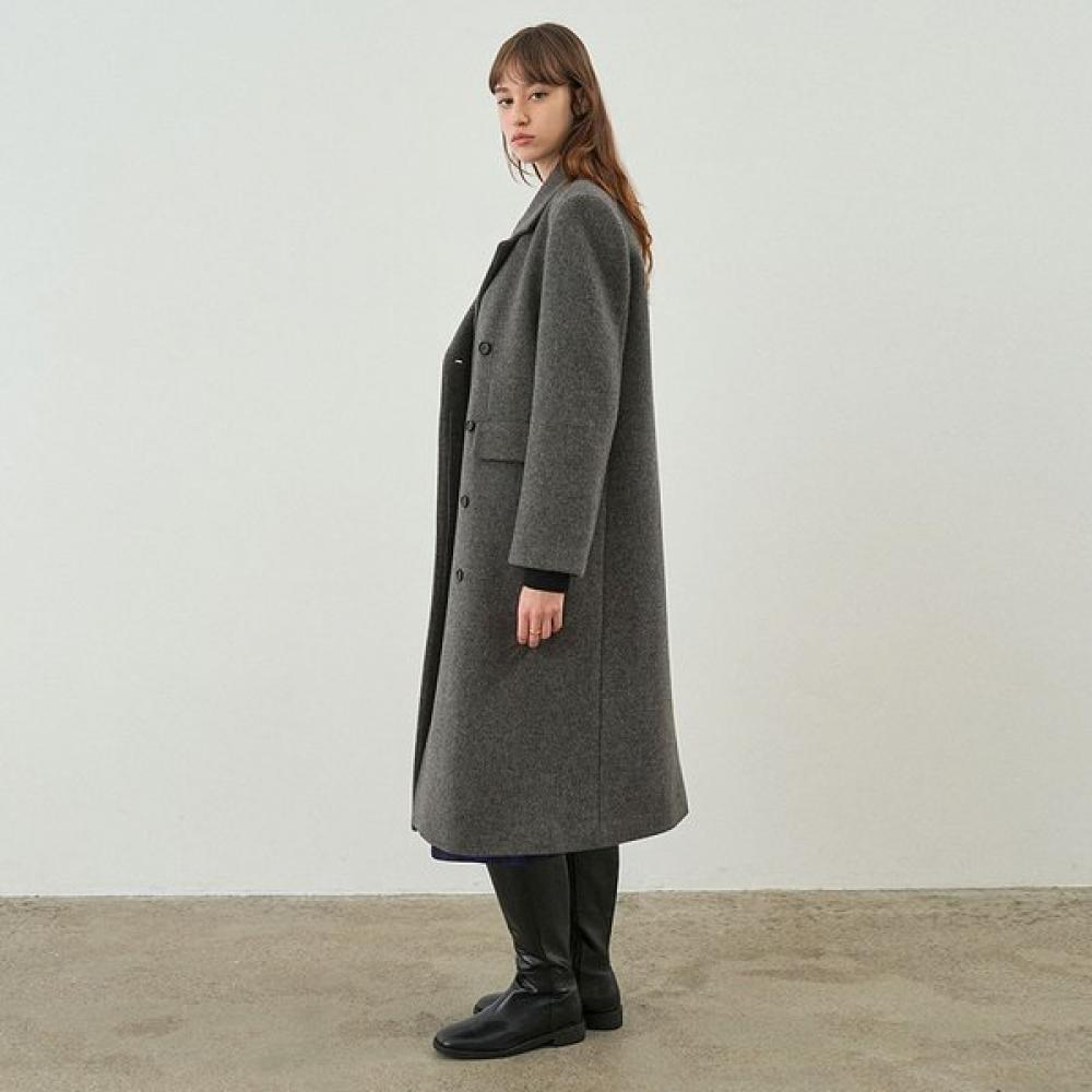 [wearing Jeong Chae Yeon] Hidden Button Maxi Coat New4wha24