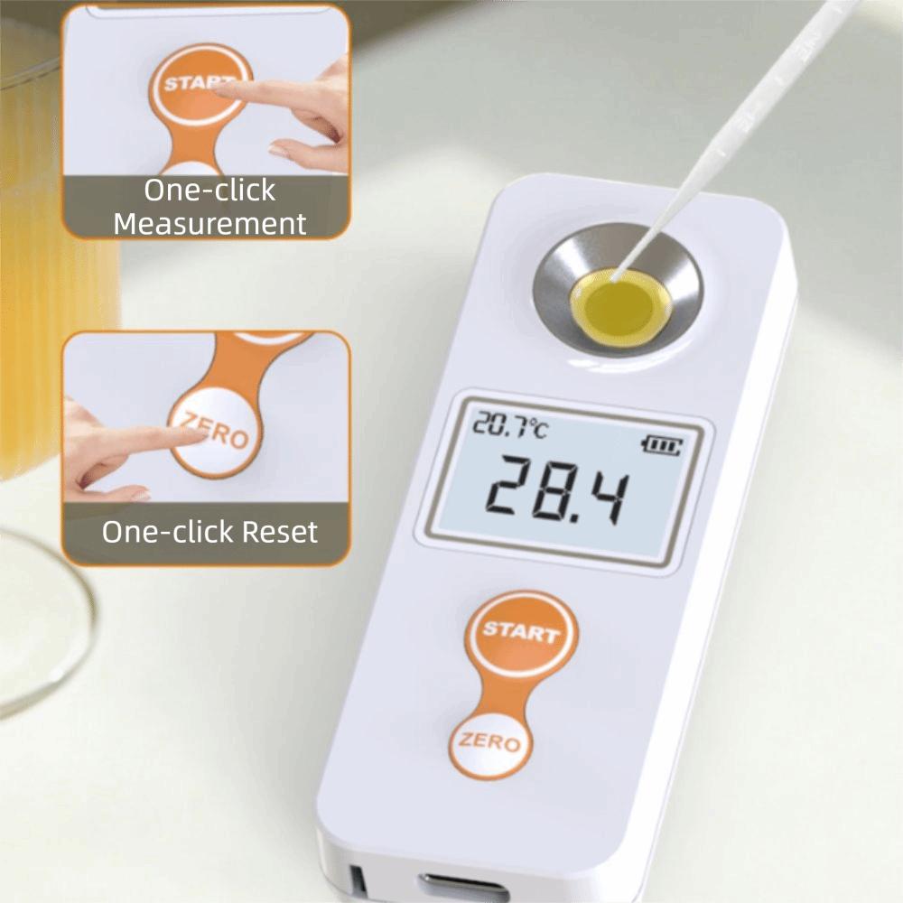 Handheld Sugar Refractometer High Precision Refractometer Sugar Concentration Tester Household