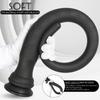 Extra Long Silicone Tail Anal Plug with Scale Flexible Safety Soft Silicone Backside Relax Toy Adult Use