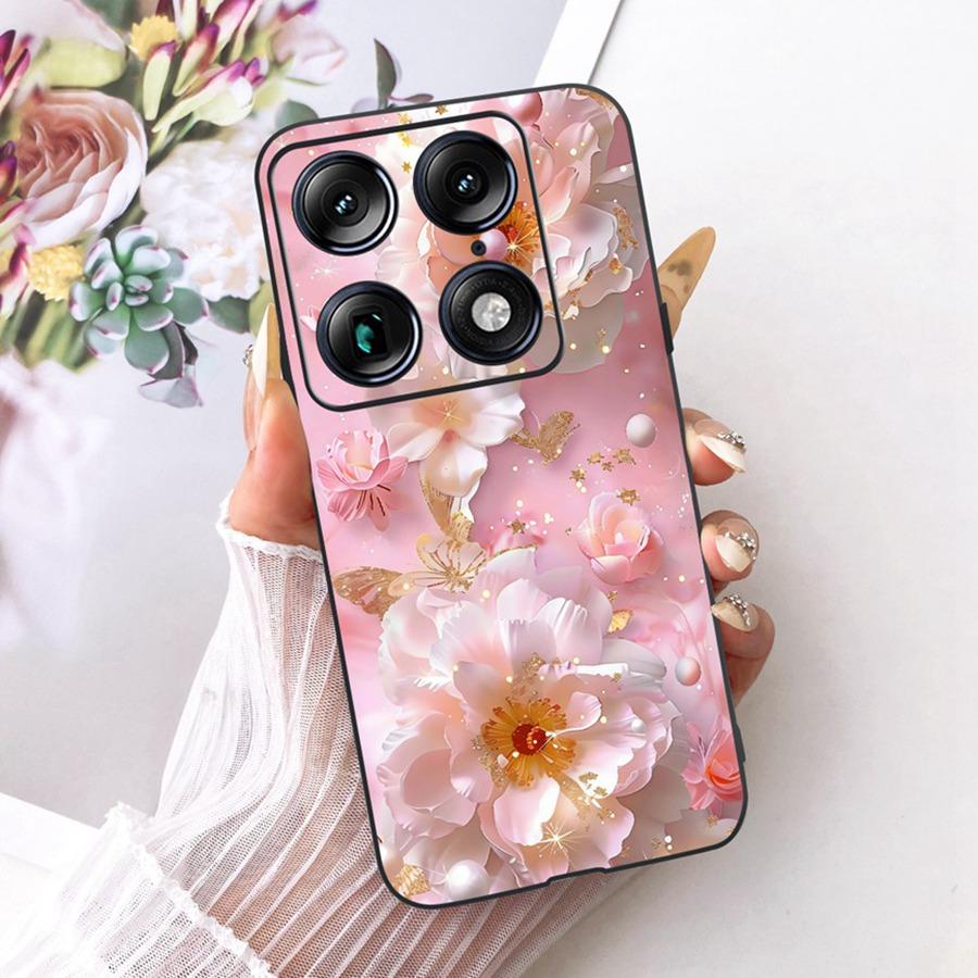For Motorola Signature 6.8'' Case Cute Cat Cartoons Pattern Soft Silicone TPU Funda For MotoX70 Air Pro Signature Back Covers