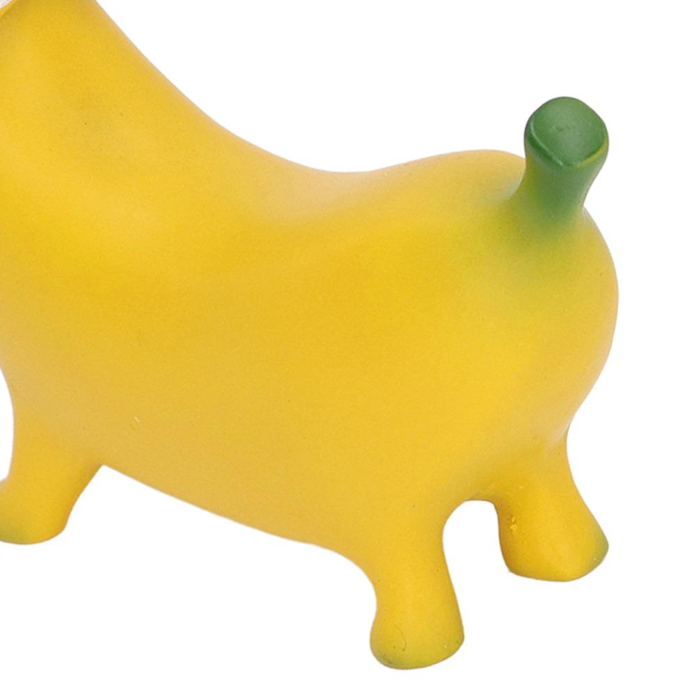 Resin Banana Dog Sculpture Lightweight Banana Dog Figurine  For Home Desktop