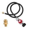 Adjustable 0-30 PSI Propane Regulator Wi 4FT Hose Gauge For Grills For QCC1 For 58in-18 UNF Outlet Connection For Cooking Burner