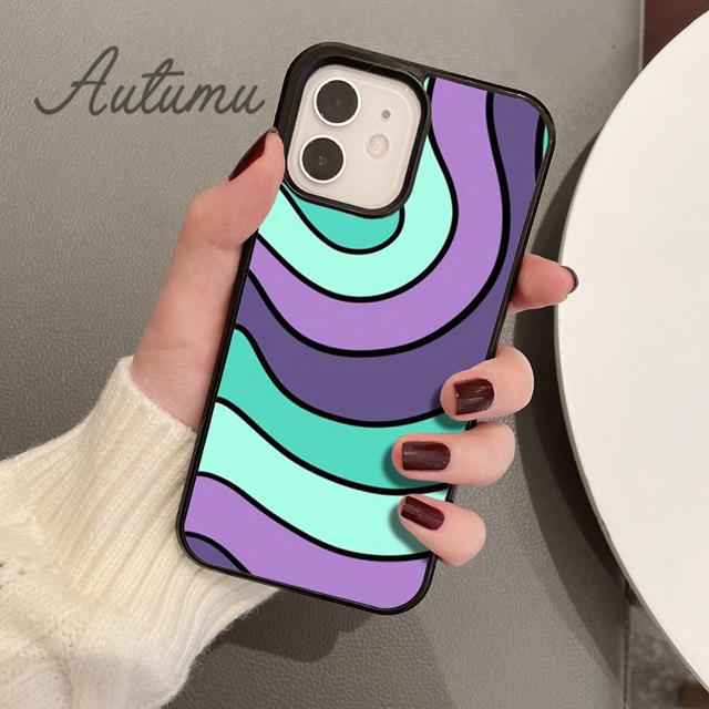 Wirbel Handyhülle für iPhone 11 12 13 14 Pro Max mini X XR XS SE 2020 5 6S 7 8 Plus Samsung Galaxy S21 S22 Hülle