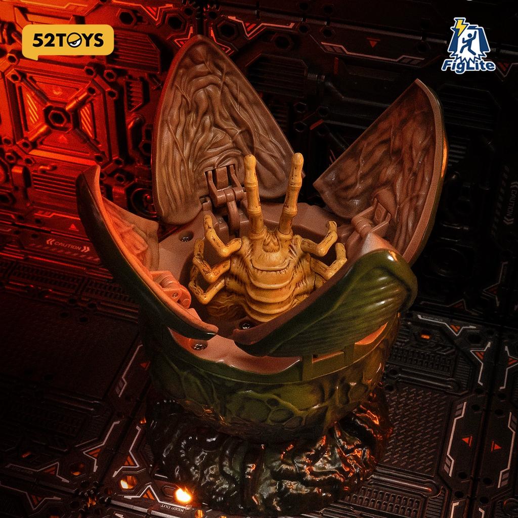 52Toys Beast Machines Lightning Dance Alien Egg Facehugger Figure Crawling Hand-Made Model Ornaments Boy Toys