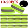 Reflective Arm Bands for Safety Elastic Armband Wristband Ankle Leg Straps Safety Reflector Tape for Night Walking Cycling
