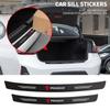 Car Door Threshold Sticker Carbon Fiber Strip Rear Bumper Guard Scratch Protector For Peugeot 407 508 2008 5008 307 308 3008 207