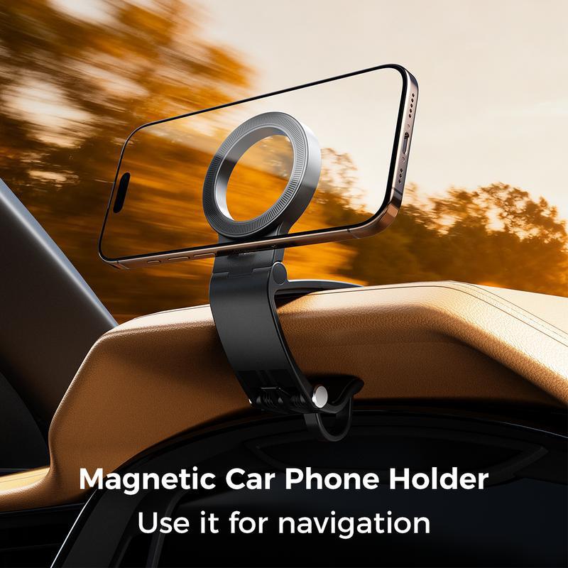 New Multifunctional Strong Magnetic Foldable Car Phone Holder Dashboard Steering Wheel Sun Visor Gps  Cell Phone Mount
