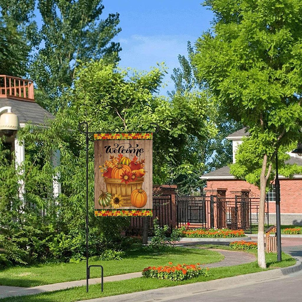 Thanksgiving Garden Flag   Flag Decoration Garden Banner