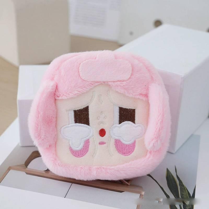 Baby Mini Plush Earphone Case With Short Plush Material For Teens Gift**