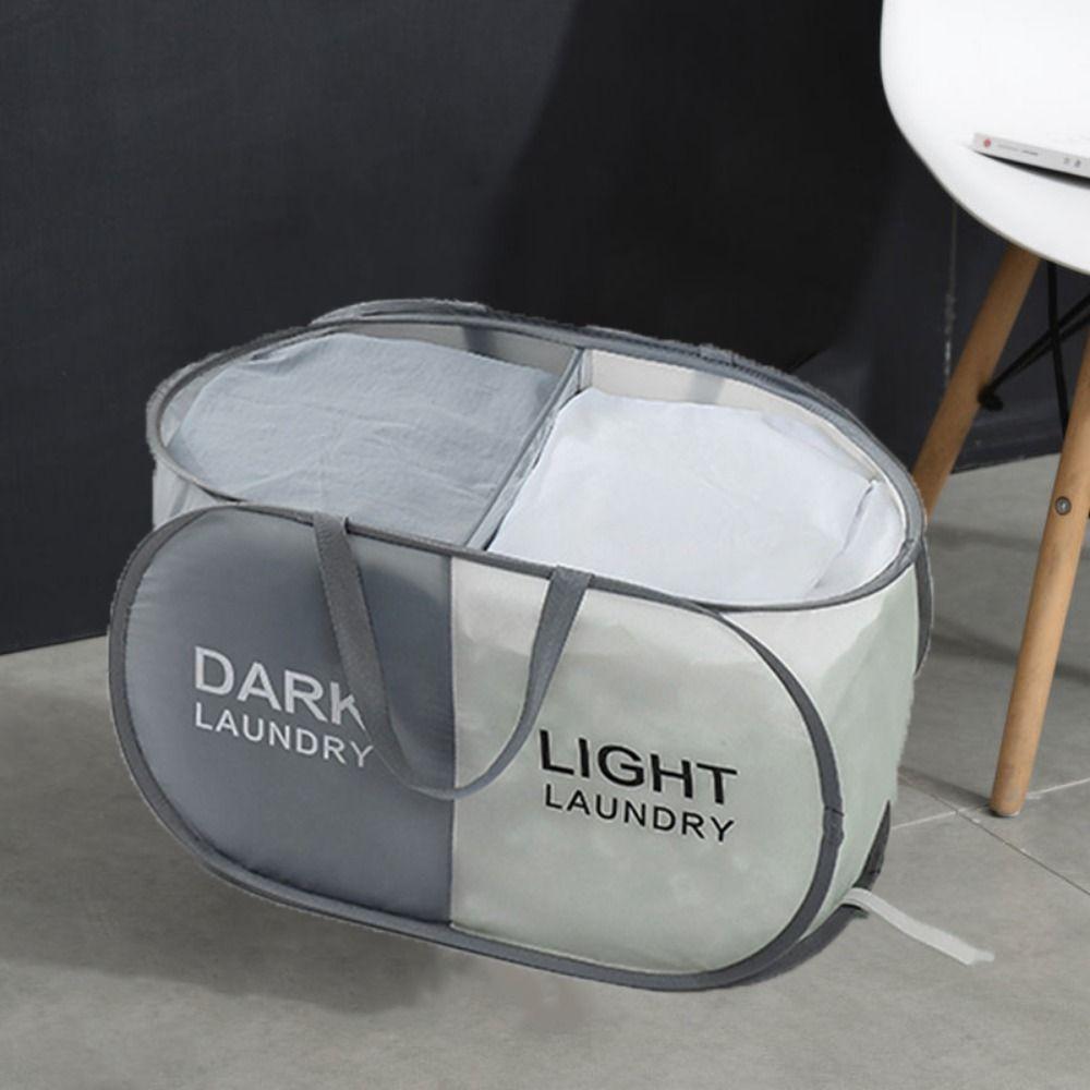 Oxford Cloth Dirty Clothes Storage Basket Large Capacity Foldable Toy Storage Basket Saving Space with Handle Laundry Basket