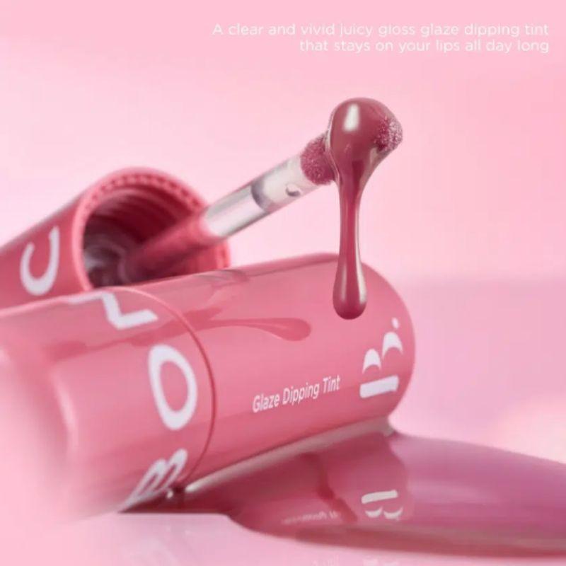 Boncept Glaze Dipping Tint 3.5g Glossy Korean Lip Tint Long Lasting Moisturizing Lip Color