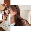 Elegant Minimalist Ball Stud Earrings For Women Unique Design High-end Copper Jewelry