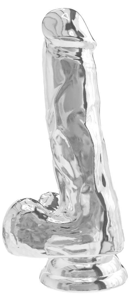Gode Réaliste Diamond Dick 13.5 x 3.7cm Transparent - Get Real TOYJOY - GODE TRANSPARENT