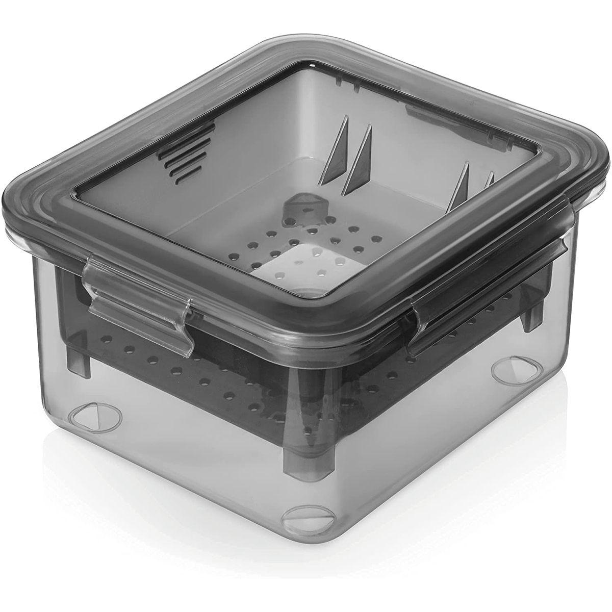 

Homemade Soybean Curd Built-in Drainage Drainer Tofe Press Maker Tofu Presser Water Removing Tool серый