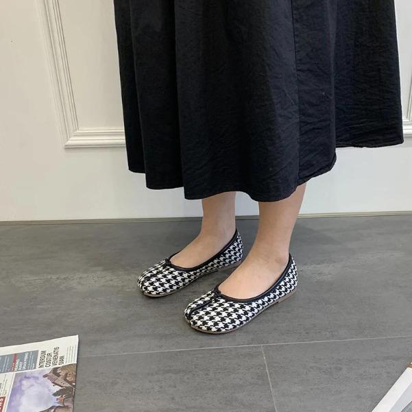 Split Toe Candy Flats Ballet Shoes Woman Slip on Loafers Soft Bottom Moccasins Bow-tie Ballerina Single Tabi Ninja Women Shoes