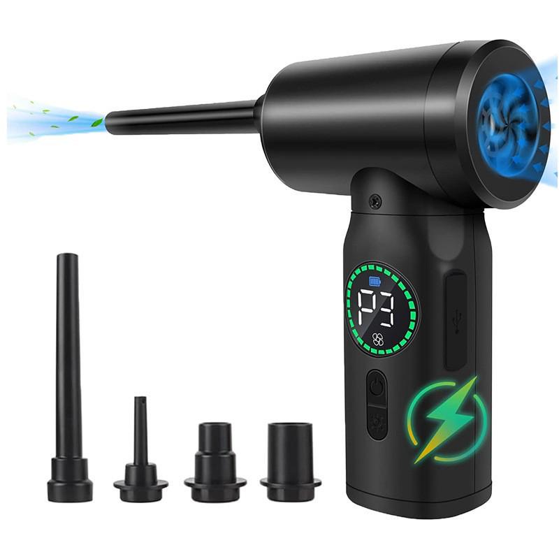 Wireless Portable Car & Household Vacuum Cleaner with Blowing and Suction, Multifunctional Inflator Pump