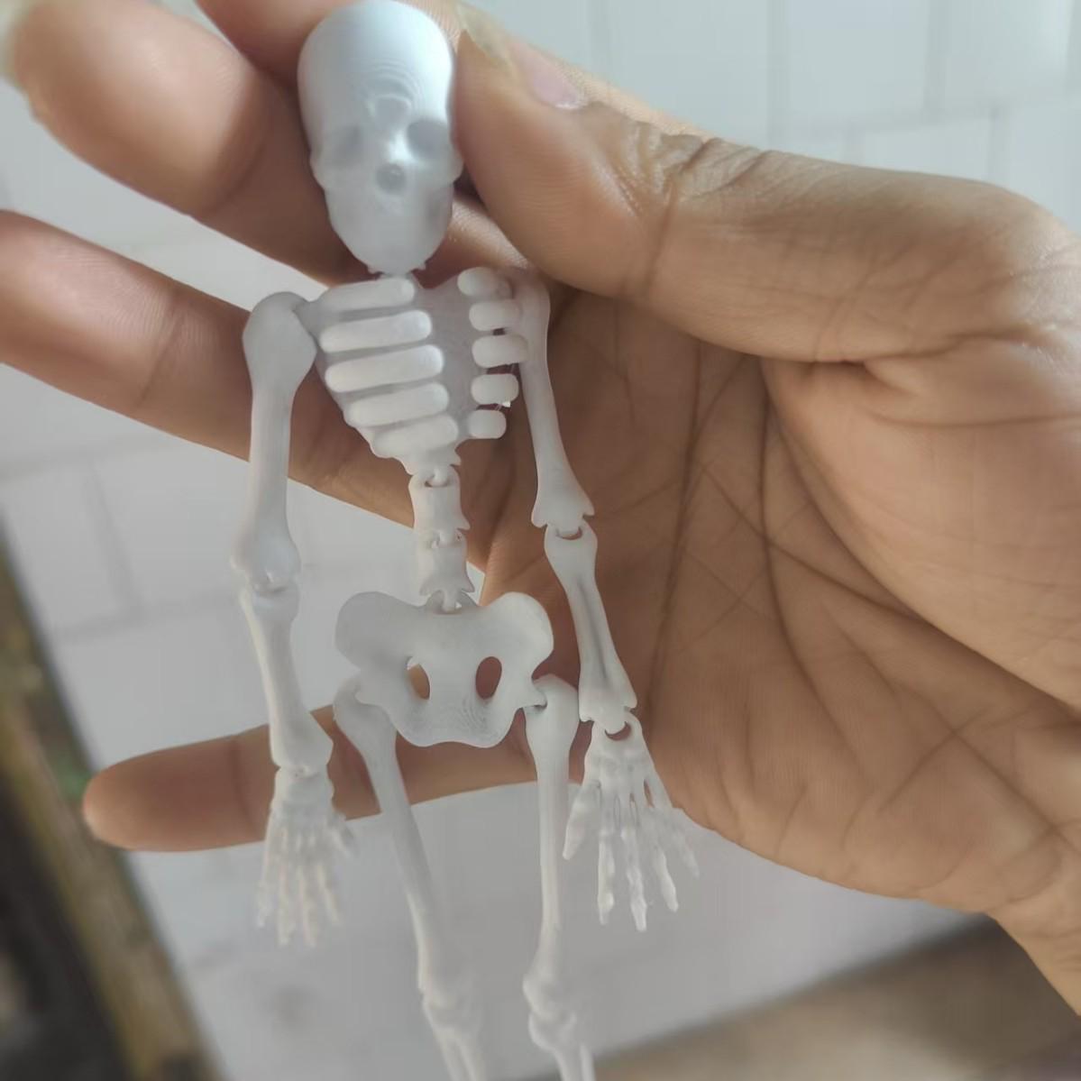 3D Printed Movable Skeleton Magnet - Halloween Home Decoration Gift