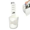 Hanging Toilet Tank Cleaning Tablet Holder Adjustable Silicone Basket with Metal Hook for Bathroom Toilet Bowl Cleaning