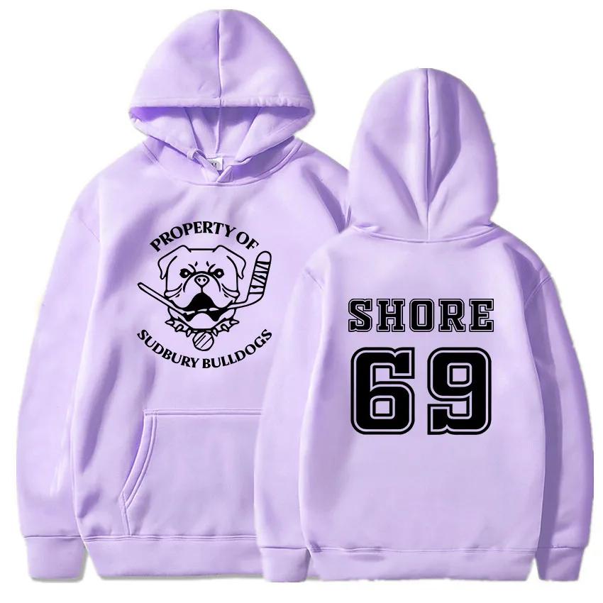 Abbigliamento Donna Shoresy69 Sudbury Blueberry Bulldogs Felpa Streetwear Pullover con Cappuccio Manica Lunga Invernale Morbida Felpa con Cappuccio Grafica