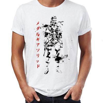 Brand New Men T Shirt Summer Cotton Metal Gear Solid Snake Eater Phantom Pain Awesome Artwork Print TShirt Anime Tees