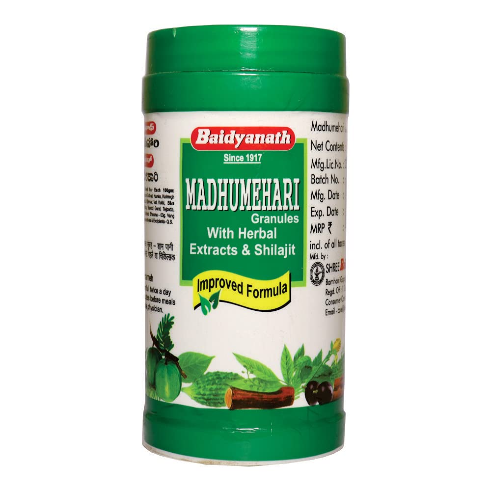 Baidyanath Asli Ayurved Madhumehari Granules 100g Pack Of 3 For Balanced Blood Glucose And Metabolic Support