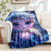 1 Stück Flanell Elsa Frozen Schneeflocke Überwurfdecke für Bett Sofa Geschenk Heimdeko Winterwunderland