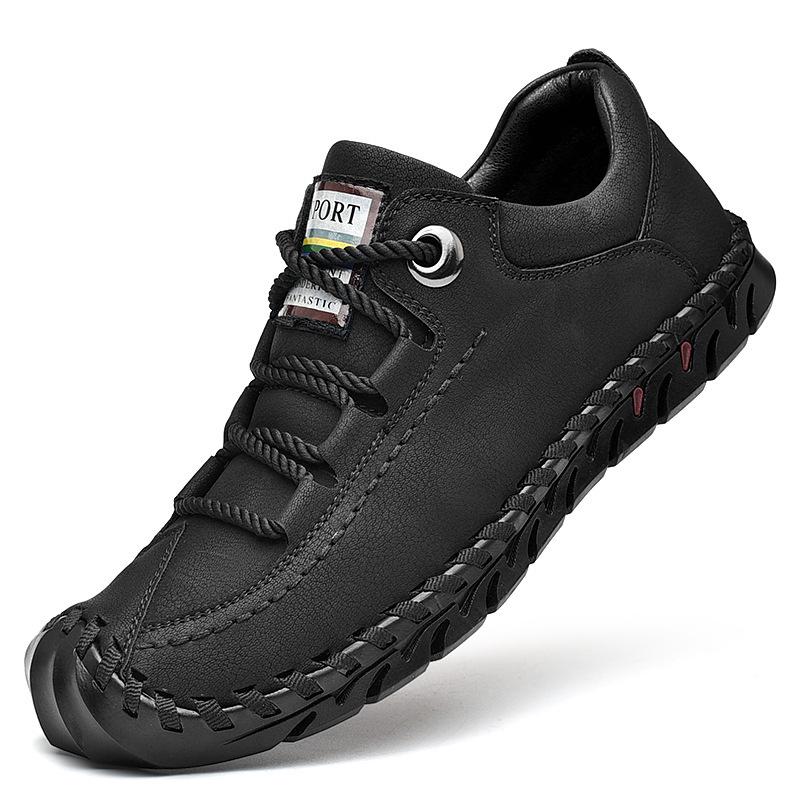 2026 Men's Lightweight Handmade Leather Casual Shoes: Trendy, Fashionable Design