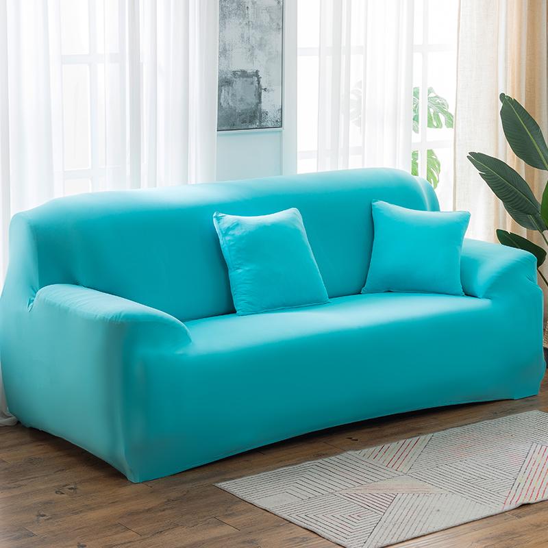 Solid Color Elastic Sofa Covers for Living Room Spandex Sectional Corner Sofa Slipcovers Couch Chair Cover Funda De Sofá