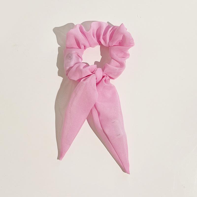 LED Light-Up Large Intestine Hair Scrunchie - Women's Shiny Nightclub Elastic Flower Headband for Parties and Christmas