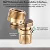 Wall Mounted Angle Adjustment Shower Faucet Adapter 360 Degree Rotating Adjustable Leg Copper Angled Curved Foot