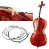 Cello Strings Full Set with Nickel-plated Ballhead for 4/4 3/4 1/2 1/4 Cellos