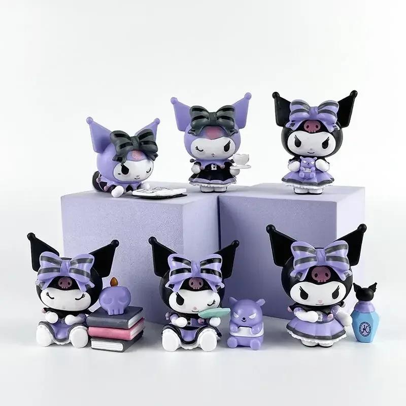 

Animation Kuromi Doll Lucky Divination Anime Series Action Figurine Model Doll Child Plaything Desktop Decor Gifts