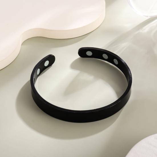 Bracelet Flexible Open Design Fits Any Finger Magnetic Loop with 6 Neodymium Magnets Hand Shape Adjustable Ring