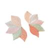 Summer new small fresh metal earrings flower leaves creative women's stud earrings vacation style light luxury earrings