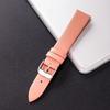 Cowhide Leather Watch Band Ultra Thin 12/14/16/18/20/22mm Watch Strap Plain Weave Needle Pattern Colorful Belt Replacement