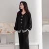 Pajamas Women'S Autumn And Winter Double-Sided German Velvet Thermal Thin Velvet Casual Loungewear Suit Can Be Worn Outside