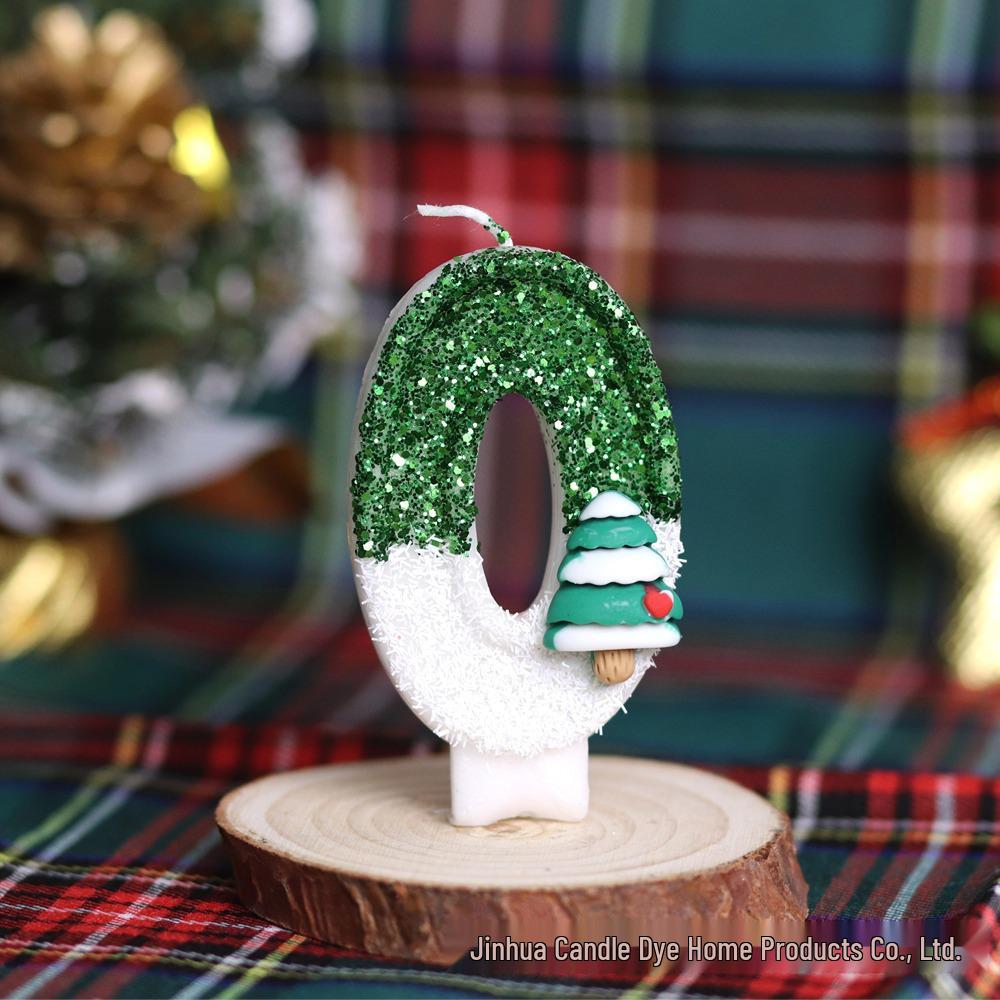 Santa Claus Birthday Number Candles - Creative Christmas Cake Decorations & Gifts