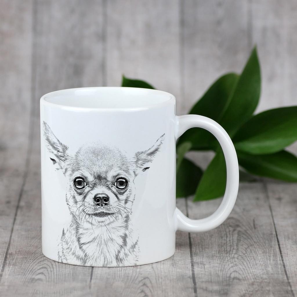 Chihuahua Short-haired, Chihuahua Smooth - Cup with a Dog, Cheerful Cup for a Dog Lover, Personalized Gift from the Art-Dog Brand