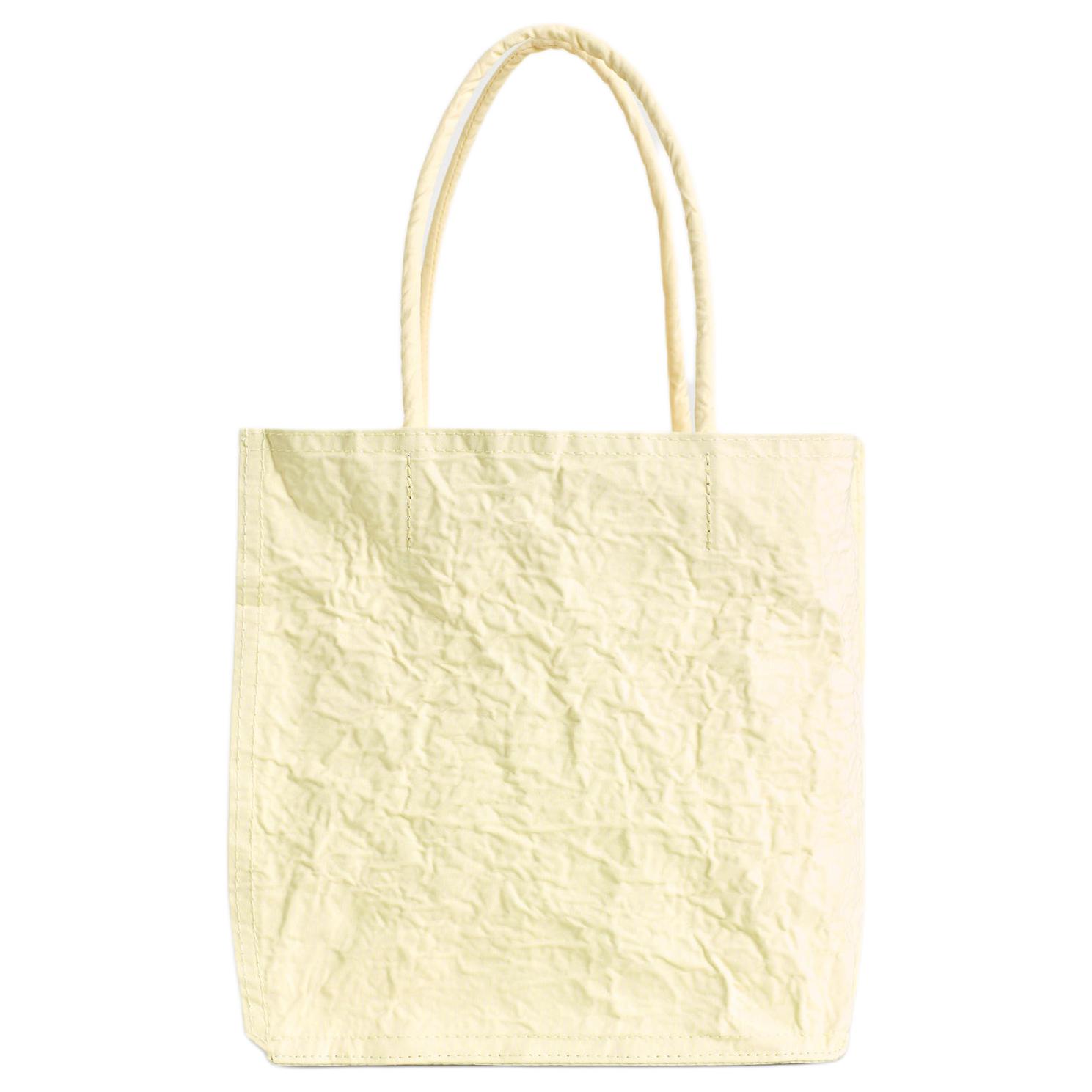 

COS Pleated Surface Polyester Tote Bag Shopping Bag Handbag Mini Men tote bags Yellow 1316043002 Yellow