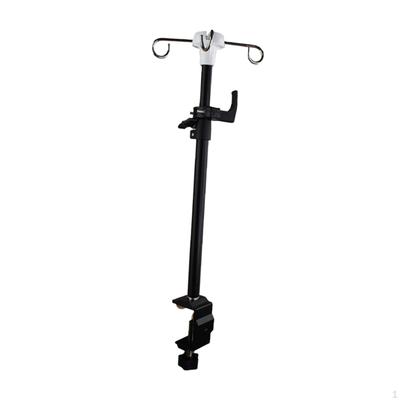 IV Pole Table Clamp Feeding Tube Holder Bed Household Travel Drip Bag Stand
