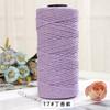 150g/150m 2mm Round Strand Hollow Yarn,European Hook Bag Core Diy Thread,Many Colors,Hand-knitted Crochet Matching Crocheting