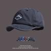 Japanese Washed Short Brimmed Baseball Cap Men's Summer Ridge Hat Thin Soft Top Short Edge Women's Baseball Cap