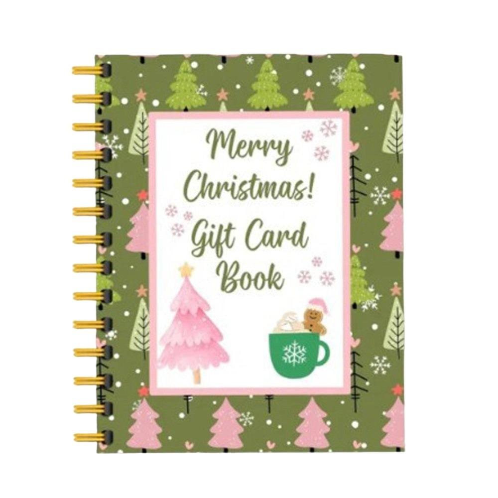 

Spiral-Bound Christmas Gift Card Book Multicolor Paper Merry Christmas Card Book DIY Christmas Gifts For Teenagers