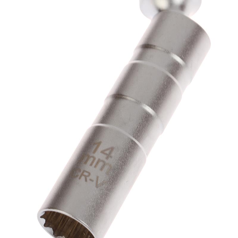 14/16Mm Set Universal Joint With Magnetic Flexible Socket Thin Wall 3/8" Drive Car Repair Tool Spark Plug Socket Wrench Adapter