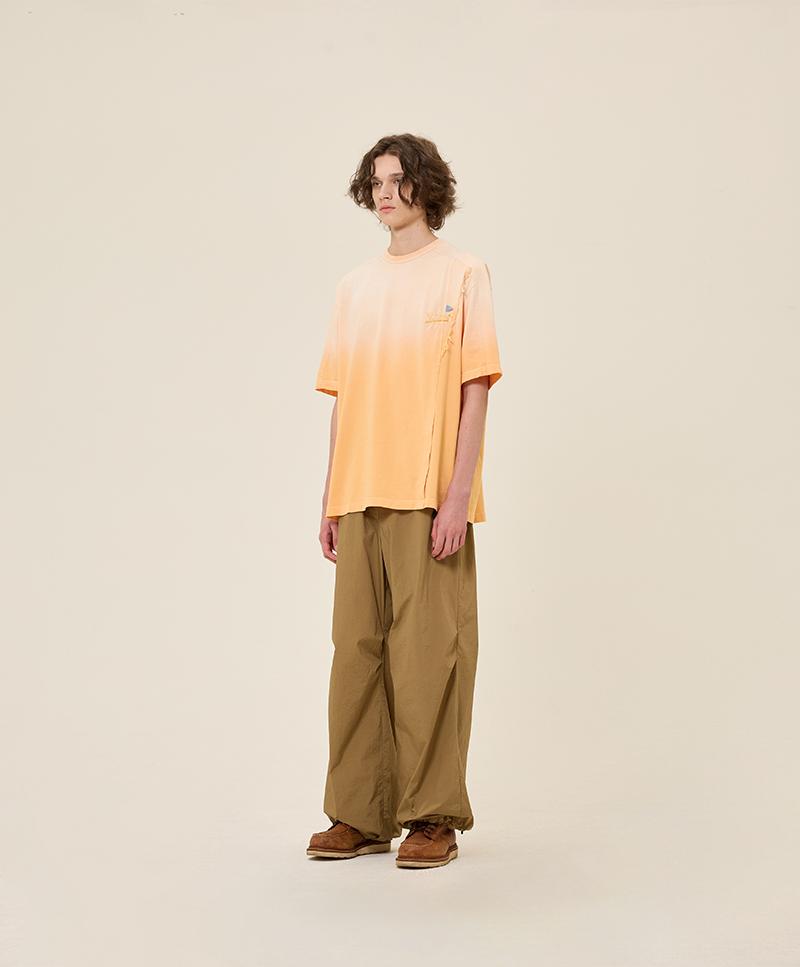 NUUKFITTER Pennant Washing T-Shirt [Orange]