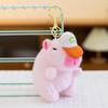Pink Capybara Plush Keychain: Cute & Creative Charm Pendant for Backpacks