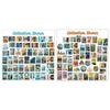 50Pieces Reusable Global Landmark Sticker World Landmark Sticker Set For Scrapbooking Decoration And School Supplies