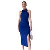2023 Summer Women's Casual Sleeveless Bodycon Solid Color Dress