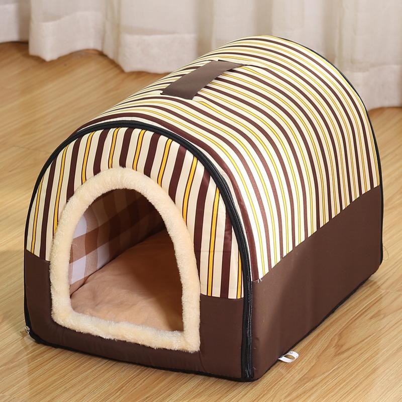 Dog Pet House Dog Bed For Dogs Cats Small Animals Sleeping Bed Indoor Soft Cozy Dog Cave Bed Foldable Removable Warm Cats Kennel